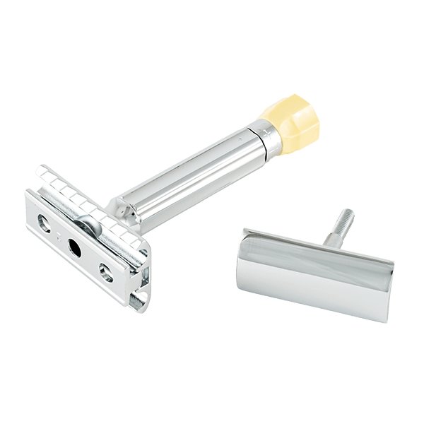 Merkur Progress Adjustable Double Edge Safety Razor Short Handle - Black Ship Grooming Co.